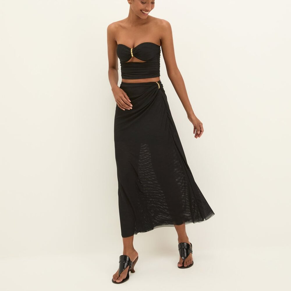 NWT Vix Swimwear Fae Top &  Amira Skirt Set in Evergreen